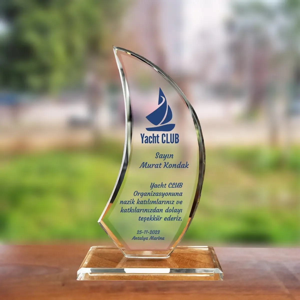 Yat Yelken Yacht Yarışı Plaket